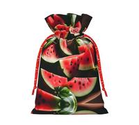 njkhbolk Bolsa de regalo con estampado de frutas frescas de sandía, suministros para fiestas de eventos, también se puede utilizar para regalar