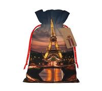 njkhbolk Bolsa de regalo con estampado de la Torre Eiffel, suministros para fiestas de eventos, también se puede utilizar para regalar