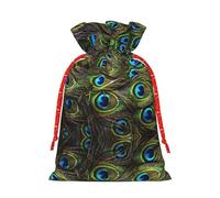 njkhbolk Bolsa de regalo con estampado de pavo real, suministros de fiesta, también se puede utilizar para regalar