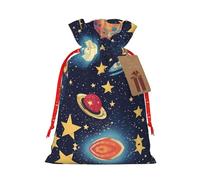 njkhbolk Bolsa de regalo con estampado espacial de cielo estrellado, suministros para fiestas de eventos, también se puede utilizar para regalar