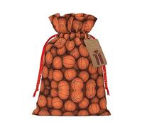 njkhbolk Bolsa de regalo de baloncesto con estampado naranja, suministros para fiestas de eventos, también se puede utilizar para regalar