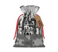 njkhbolk Bolsa de regalo gótica de cuento de hadas Castle04, suministros para fiestas de eventos, también se puede utilizar para regalar