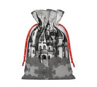 njkhbolk Bolsa de regalo gótica de cuento de hadas Castle04, suministros para fiestas de eventos, también se puede utilizar para regalar