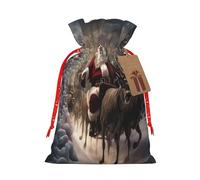 njkhbolk Bolsa de regalos con estampado de Feliz Navidad, suministros para fiestas de eventos, también se puede utilizar para regalar