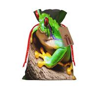 njkhbolk Bonita bolsa de regalo con diseño de ranas de árbol de ojos rojos, suministros para fiestas de eventos, también se puede utilizar para regalar