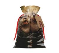 njkhbolk Bonita bolsa de regalo con estampado de nutria, suministros para fiestas de eventos, también se puede utilizar para regalar