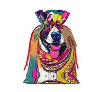 njkhbolk Divertida bolsa de regalo con estampado de perro, suministros para fiestas de eventos, también se puede utilizar para regalar
