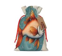 njkhbolk Hermosa bolsa de regalo con estampado de peces, suministros para fiestas de eventos, también se puede utilizar para regalar