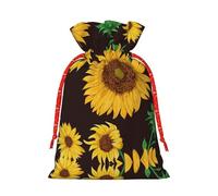 njkhbolk Hermoso girasol. Bolsa de regalo impresa, suministros para fiestas de eventos, también se puede utilizar para regalar