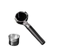 NJLWARPBG Mango Negro Plano For Cafetera Sin Fondo, Compatible Con E61, Negro Mate(Queen bee powderbowl)