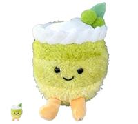 NJNRCOHXV Llavero de Tarta de Peluche Mono - Colgante Anti-estrés Suave con Forma de Postre, 9x3x14cm Mini Llavero de Comida Regalo para Mujer