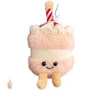 NJNRCOHXV Llavero de Tarta de Peluche Mono - Colgante Anti-estrés Suave con Forma de Postre, 9x3x14cm Mini Llavero de Comida Regalo para Mujer