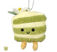 NJNRCOHXV Llavero de Tarta de Peluche Mono - Colgante Anti-estrés Suave con Forma de Postre, 9x3x14cm Mini Llavero de Comida Regalo para Mujer