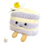 NJNRCOHXV Llavero de Tarta de Peluche Mono - Colgante Anti-estrés Suave con Forma de Postre, 9x3x14cm Mini Llavero de Comida Regalo para Mujer