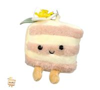NJNRCOHXV Llavero de Tarta de Peluche Mono - Colgante Anti-estrés Suave con Forma de Postre, 9x3x14cm Mini Llavero de Comida Regalo para Mujer