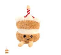 NJNRCOHXV Llavero de Tarta de Peluche Mono - Colgante Anti-estrés Suave con Forma de Postre, 9x3x14cm Mini Llavero de Comida Regalo para Mujer