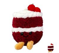 NJNRCOHXV Llavero de Tarta de Peluche Mono - Colgante Anti-estrés Suave con Forma de Postre, 9x3x14cm Mini Llavero de Comida Regalo para Mujer