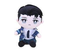 NJNRCOHXV Muñeco de Peluche Connor | Figura de Colección Inspirada en Detroit Become Human RK800, Juguete Blando con Sombrero/Corbata Desmontable, 28cm en Postura Sentada