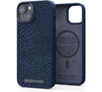 NJORD COQUE MAGSAFE CUIR DE SAUMON IPHONE 14 PLUS BLEU