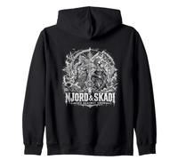 Njord Y Skadi Mar contra Nieve Dioses Nórdicos Sudadera con Capucha