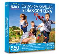 NJOY Experiences - Caja Regalo - ESTANCIA FAMILIAR 2 DÍAS CON CENA - Idea de Regalo - Estancia Familiar con Cena de 1 Noche para 2 adultos y 1 o 2 niños