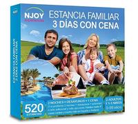NJOY Experiences - Caja Regalo - ESTANCIA FAMILIAR 3 DÍAS DELUXE - Idea de Regalo - Estancia familiar para 2 noches para 3 o 4 personas