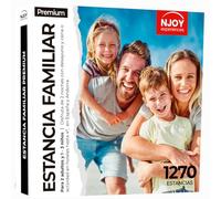 NJOY Experiences - Caja Regalo - Estancia Familiar Premium - Idea de Regalo - Estancia Familiar para 2 Noches para 3 o 4 Personas