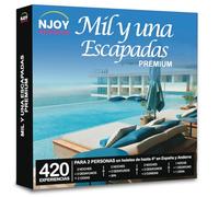 NJOY Experiences - Caja Regalo - Mil y una Escapada Premium - Idea de Regalo - Estancia con Cena de o Spa de 1 o 2 Noches para 2 Personas