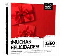 NJOY Experiences - Caja Regalo - ¡Muchas FELICIDADES! - Idea de Regalo - Actividades para 1 o 2 Personas- Nuevo