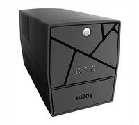 nJoy Keen 2000VA - Sistema de alimentación ininterrumpida de 1200 W, tecnología de línea interactiva, onda sinusoidal simulada, AVR, USB, 4 salidas Shuko, Rj11 RJ45 In/Out, software para gestión de