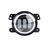 Njprmbq Faro LED Para Coche De 4 Pulgadas, Luz Antiniebla 30W Con Anillo Halo Blanco, Ojos Ángel DRL Para Wrangler Para JK 2 Puertas 2007-2015 Faros Trabajo