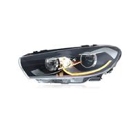 Njprmbq Faro Principal Para VW Para Scirocco Faro LED 2009-2017 Faros DRL Señal De Giro Luz Carretera Ojo Ángel Proyector Lente Lámpara Cabeza(2.0T)
