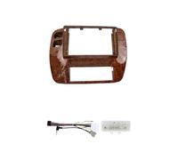 Njprmbq Marco Radio Coche 9 Pulgadas 2Din Radio Coche Fascia Estéreo Audio Panel Dash Kit Marco Soporte Consola Central para Nissan para Patrol Y61 1997-2005 Fascia Marco(Frame C Cable 06)