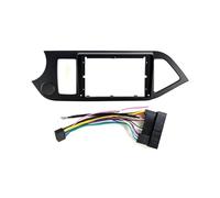 Njprmbq Marco Radio Coche Marco Salpicadero Radio Coche 9 Pulgadas Kit Montaje Panel Instalación Audio Cable para Kia para Picanto para Morning 2011 Fascia Marco