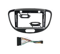 Njprmbq Marco Radio Coche Marco Salpicadero Radio Coche 9 Pulgadas Kit Montaje Panel Instalación Audio Cable para Hyundai para I-10 I10 2007-2010 2011 2012 2013 Fascia Marco