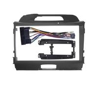 Njprmbq Marco Radio Coche Panel Vídeo Fascia Radio Coche 9 Pulgadas Marco Audio Kit Montaje Tablero Juego Cables para Kia para Sportage 3 SL 2010-2016 Fascia Marco
