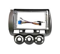 Njprmbq Marco Radio Coche para FIT para Jazz para City 2002-2008 9 Pulgadas Marco Salpicadero Radio Coche Cable Estéreo Android Kit Tablero Placa Frontal Fascias Fascia Marco(Left MT Frame Cable)
