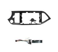 Njprmbq Marco Radio Coche para Kia para Mañana para Picanto 2009-2016 9 Pulgadas Radio Coche Panel Plástico Fascias Marco Tablero Multimedia Android Fascia Marco(Frame A Cable 01)