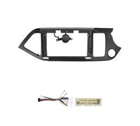 Njprmbq Marco Radio Coche para Kia para Mañana para Picanto 2009-2016 9 Pulgadas Radio Coche Panel Plástico Fascias Marco Tablero Multimedia Android Fascia Marco(Frame B Cable 02)