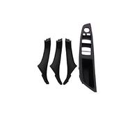 Njprmbq Para 5 Serie F10 F11 525 520, Volante A Derecha, RHD, Gris, Beige, Negro, Manija Puerta Interior Coche, Panel Puerta Interior, Cubierta Embellecedora Tirar Maneta Puerta(E- black)