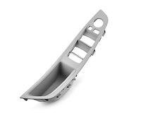 Njprmbq Para 5 Series F10 F11, Volante A Izquierda, LHD, Panel Manija Puerta Interior Coche, Cubierta Embellecedora Tirar Maneta Puerta(Grey)