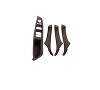 Njprmbq Para 5 Series F10 F11, Volante A La Izquierda, LHD, Gris, Beige, Negro, Interior Coche, Manija Puerta Interior, Panel, Cubierta Embellecedora Tirar Maneta Puerta(C-Mocha)