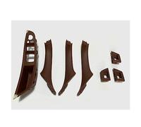 Njprmbq Para 5 Series F10 F11, Volante A La Izquierda, LHD, Gris, Beige, Negro, Interior Coche, Manija Puerta Interior, Panel, Cubierta Embellecedora Tirar Maneta Puerta(A Red wine)