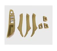 Njprmbq Para 5 Series F10 F11, Volante A La Izquierda, LHD, Gris, Beige, Negro, Interior Coche, Manija Puerta Interior, Panel, Cubierta Embellecedora Tirar Maneta Puerta(B Beige)