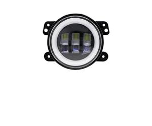 Njprmbq Para Chrysler Para PT Para Cruiser Coche LED 4 Pulgadas Luz Antiniebla Parachoques Delantero Anillo Halo Blanco DRL Lámpara Ojos Ángel Faros Trabajo