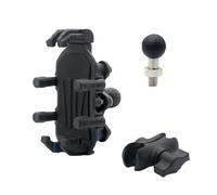 Njprmbq Soporte para Teléfono De Motocicleta con Amortiguador, Cabezal Esférico Ajustable Y Giratorio Soporte móvil Bicicleta(M10 Ball Head Mount)