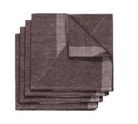 NJRD 4 Servilletas Metric 47x47 cm marrón-blanco