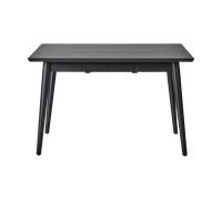 NJRD Mesa de comedor VIOR 90x120 cm Roble lacado en negro