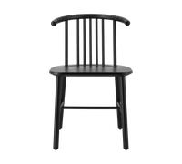 NJRD Silla de comedor VIOR Roble lacado en negro