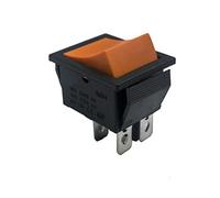 NJRPWAUNK Interruptor basculante 31 * 25 mm Serie 4PIN 6 Pines 16A 250V Snap-in DPST Posición de Encendido/Apagado Barco a presión Pies Cobre 3D6P(Motor with Bracket,5 pcs)
